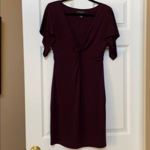Knot front knit dress